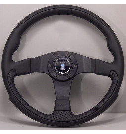 Nardi Leader Steering Wheel, Black Leather, Black Spokes, Ø35 cm Nardi - 1