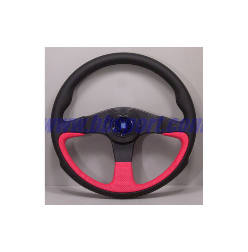 Nardi Challenge Steering Wheel, Red Leather, Black Spokes, Black Stitching, 45 mm Dish, Ø35 cm Nardi Challenge Steering Wheel, Red Leather, Black Spokes, Black Stitching, 45 mm Dish, Ø35 cm