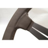 Nardi Deep Corn Steering Wheel, Brown Leather, Grey Spokes, Brown Stitching, 75 mm Dish, Ø35 cm