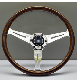 Nardi Classic ND36 Steering Wheel, Wood, Chrome Spokes, 40 mm Dish (Large Hub)