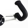 Nardi 2Spokes Steering Wheel, Black Perforated Leather, Satin Spokes, Black Stitching, Ø33 cm