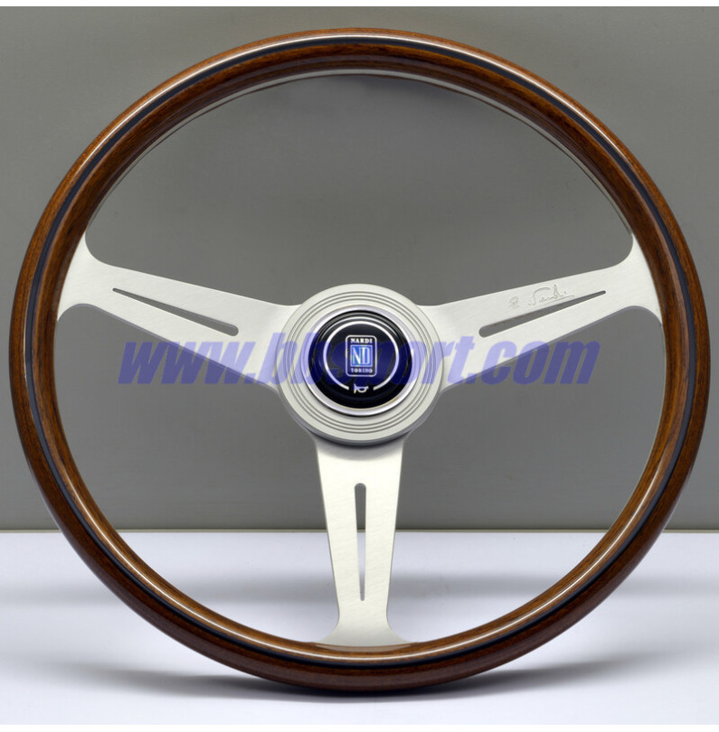 Nardi Classic ND36 Steering Wheel, Wood, Satin Spokes, 40 mm Dish (Large Hub) Nardi Classic ND36 Steering Wheel, Wood, Satin Spokes, 40 mm Dish (Large Hub)