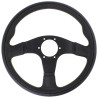 Nardi Twin Line Steering Wheel, Black Leather, Black Spokes, Ø35 cm