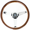 Nardi Classic ND36 Steering Wheel, Wood, Chrome Spokes, 40 mm Dish