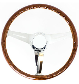 Nardi Classic ND36 Steering Wheel, Wood, Chrome Spokes, 40 mm Dish