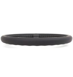 Nardi Classic ND36 Steering Wheel, Black Leather, Black Spokes, Grey Stitching, 40 mm Dish