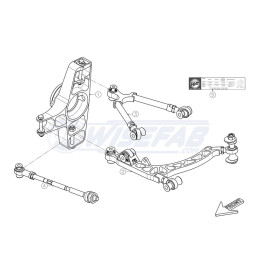 Drift Steering Lock angle kit delantero Wisefab Honda S2000 Wisefab - 4