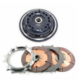 DKM Stage 3 Uprated Twin Clutch + Flywheel for BMW Serie 3 E36 6 cil. Inc, M3 y E46 6 cil.