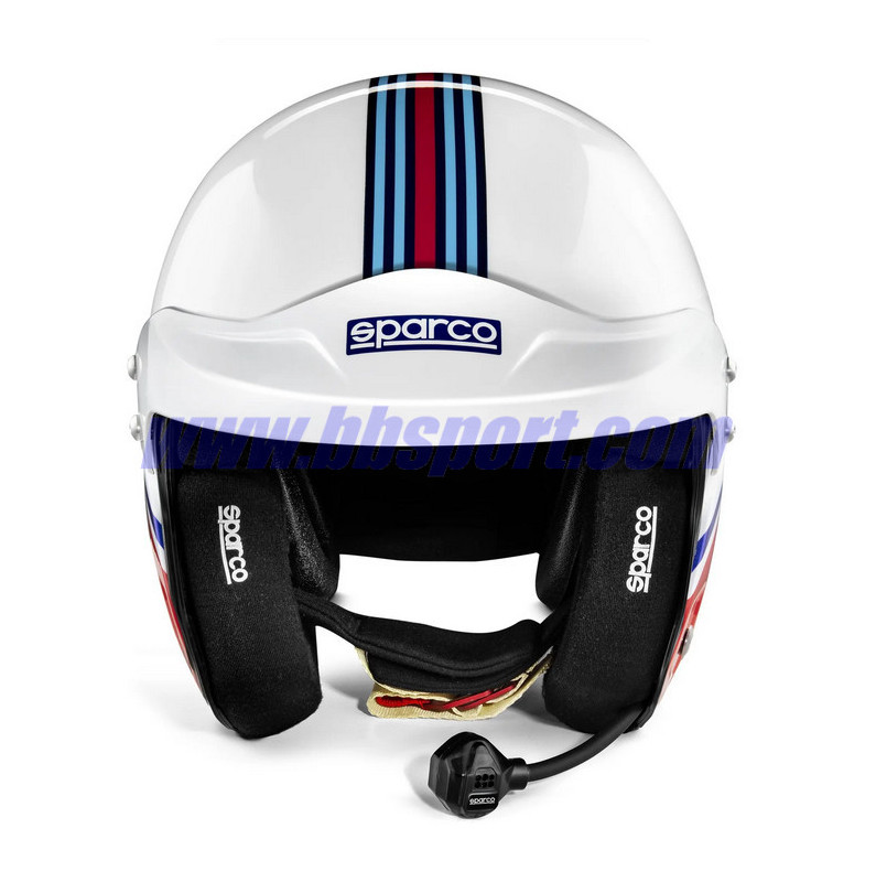 Casco Sparco abierto AIR PRO RJ-5i MARTINI RACING JET - STRIPES DESIGN