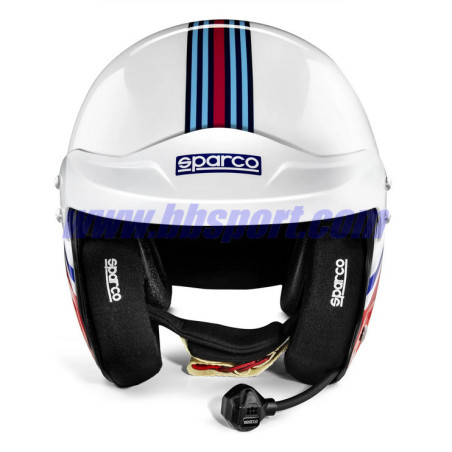 Casco Sparco abierto AIR PRO RJ-5i MARTINI RACING JET - STRIPES DESIGN