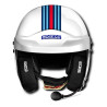 Casco Sparco abierto RJ-i MARTINI RACING STRIPES DESIGN