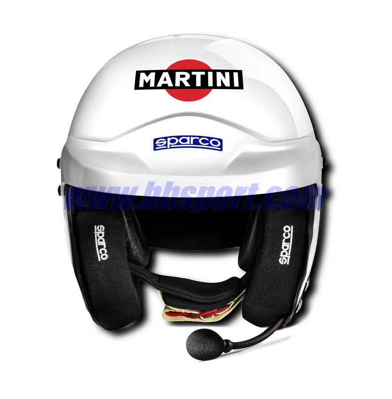 Casco Sparco abierto RJ-i MARTINI RACING LOGO DESIGN Casco Sparco abierto RJ-i MARTINI RACING LOGO DESIGN