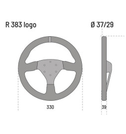 Volante Sparco R383 LOGO OMP equipamiento - 2