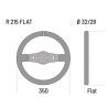 Volante Sparco R215 FLAT LEATHER OMP equipamiento - 2
