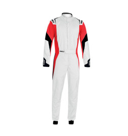 Mono automovilismo Ignifugo FIA COMPETITION (R567) blanco/rojo/negro