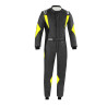 Mono automovilismo Ignifugo SUPERLEGGERA (R564) gris oscuro/amarillo