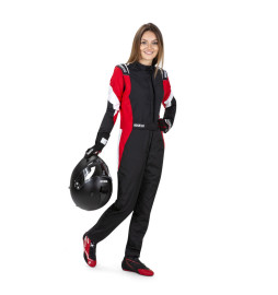 Mono automovilismo Ignifugo FIA COMPETITION LADY (R567) negro/rojo/blanco