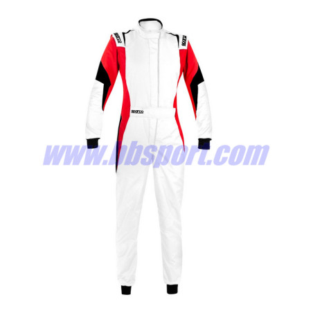 Mono automovilismo Ignifugo FIA COMPETITION LADY (R567) blanco/rojo/negro