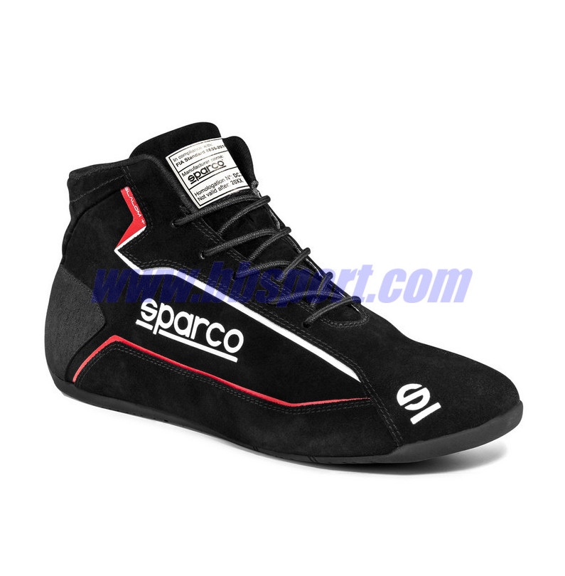 Botines ignífugos automovilismo Sparco FIA SCARPA SLALOM Black