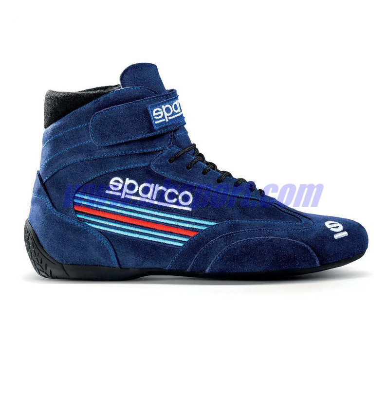 Botines ignífugos automovilismo Sparco FIA TOP MARTINI SHOES blue