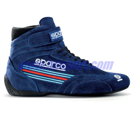 Botines ignífugos automovilismo Sparco FIA TOP MARTINI SHOES blue