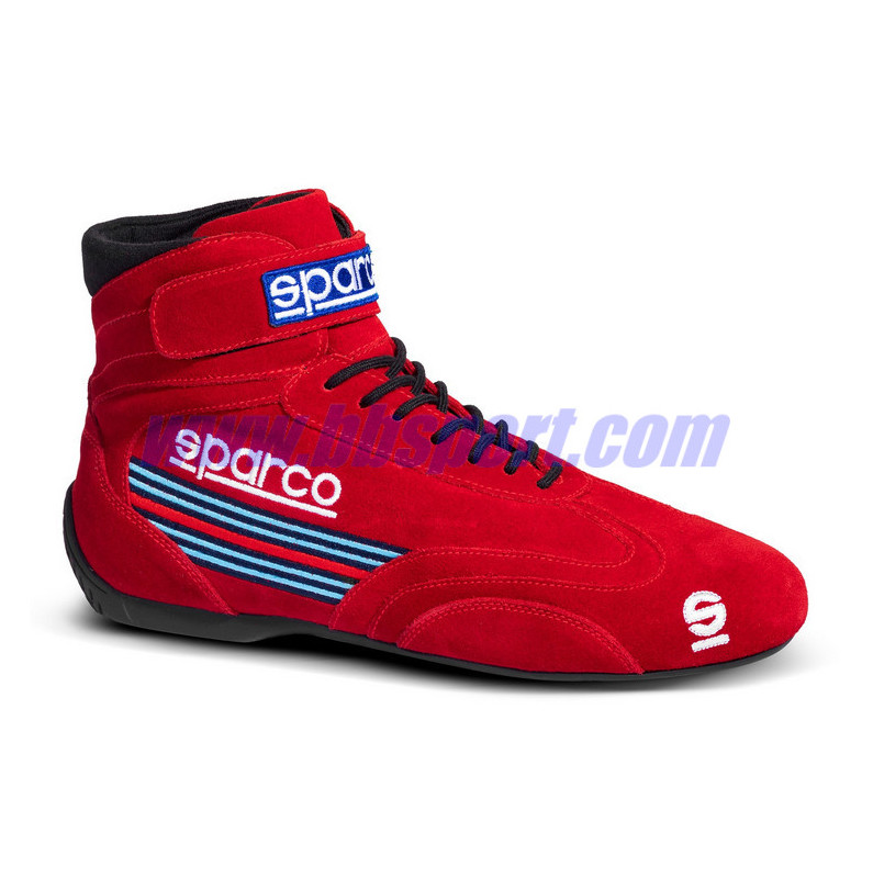 Botines ignífugos automovilismo Sparco FIA TOP MARTINI red