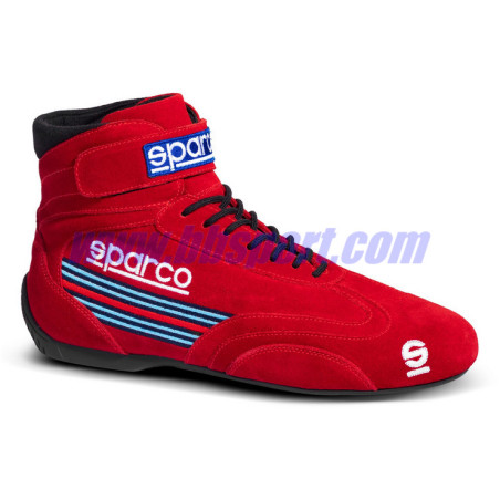 Botines ignífugos automovilismo Sparco FIA TOP MARTINI red