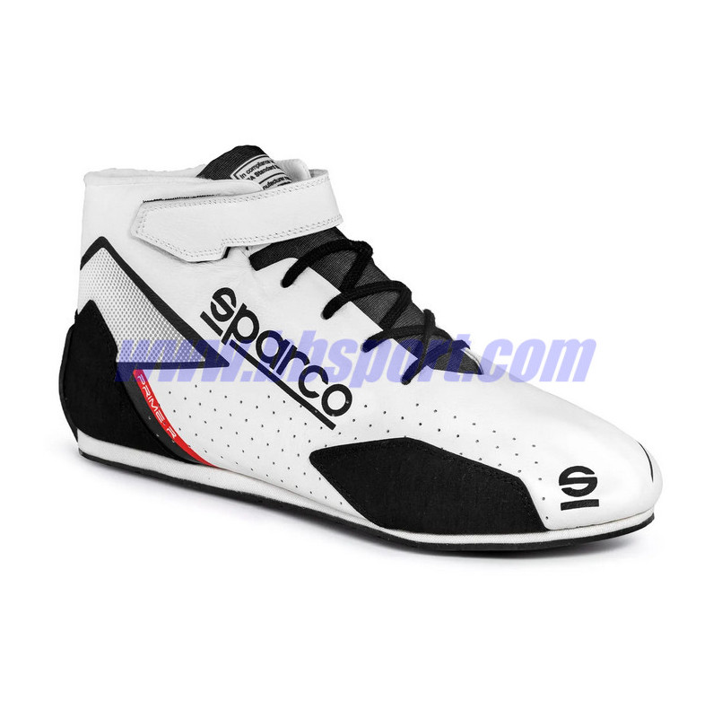 Botines ignífugos automovilismo Sparco FIA PRIME R white