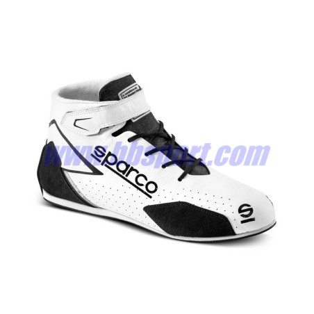 Botines ignífugos automovilismo Sparco FIA PRIME R white/black