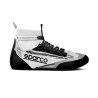 Botines ignífugos automovilismo Sparco FIA SUPERLEGGERA white/black