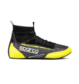 Botines ignífugos automovilismo Sparco FIA SUPERLEGGERA black/yellow