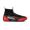 Botines ignífugos automovilismo Sparco FIA SUPERLEGGERA black/red