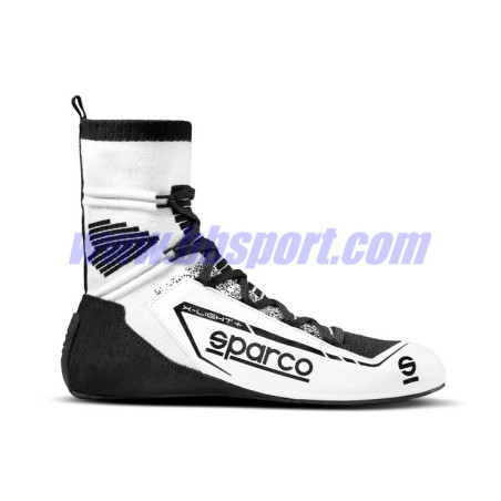 Botines ignífugos automovilismo Sparco FIA X-LIGHT+ white/black