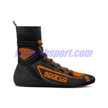 Botines ignífugos automovilismo Sparco FIA X-LIGHT+ black/orange