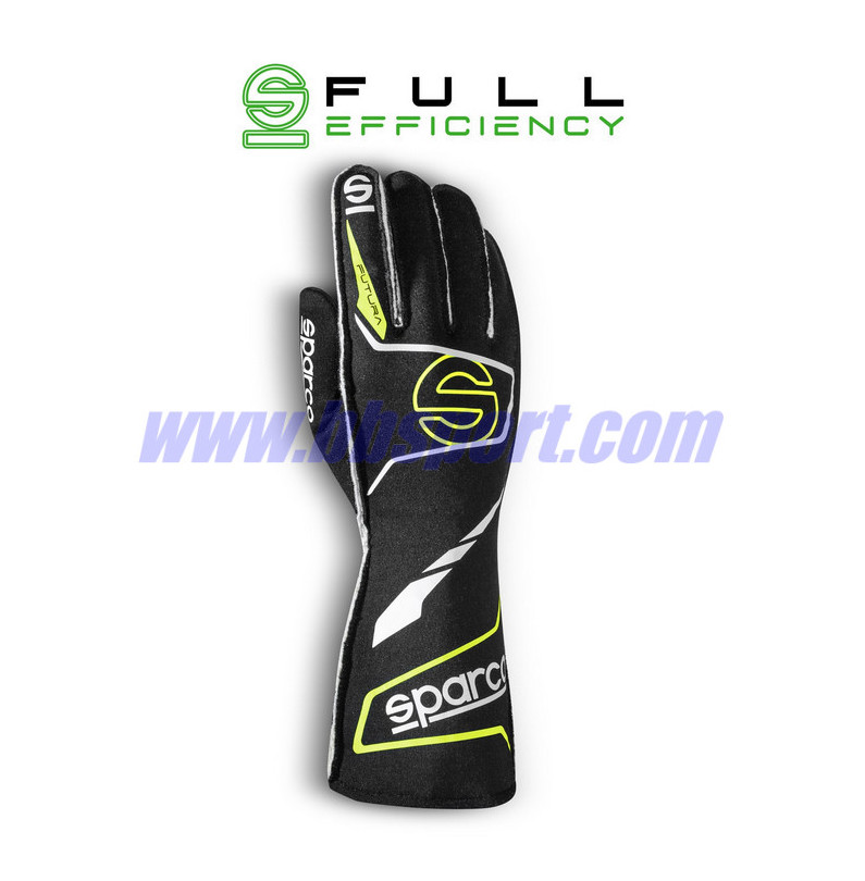 Guantes ignífugos Sparco FUTURA black/yellow Guantes ignífugos Sparco FUTURA black/yellow