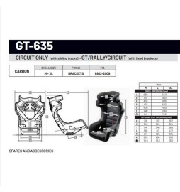 Asiento Sabelt GT 365 FIA