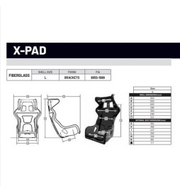 Asiento Sabelt X PAD FIA