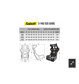 Asiento Sabelt X PAD RALLY CROSS FIA