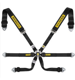 Racing safety harness with 6 GOLD ENDURANCE anchor points