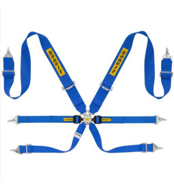 Racing safety harness with 6 anchor points RALLY 3X2