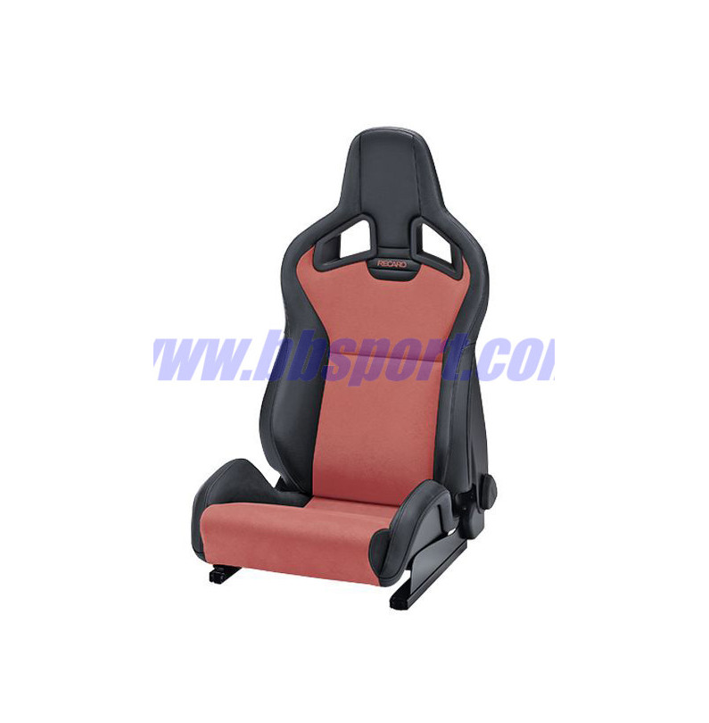 Asiento Recaro Sportster CS Airbag with heating – Artificial leather black / Dinamica red