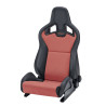 Asiento Recaro Sportster CS with heating – Artificial leather black / Dinamica red