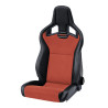 Asiento Recaro Cross Sportster CS Airbag with heating – Artificial leather black / Dinamica red