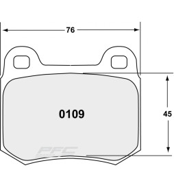PFC Z-Rated rear brake pads for Mitsubishi Lancer Evo 9 (Brembo)