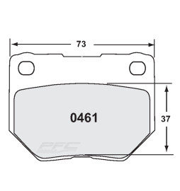 PFC 11 Rear Brake Pads for Subaru Impreza GC / GF (92-00)