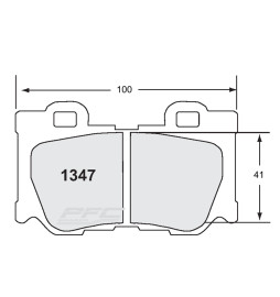 PFC Z-Rated Rear Brake Pads for Nissan 370Z (Brembo)