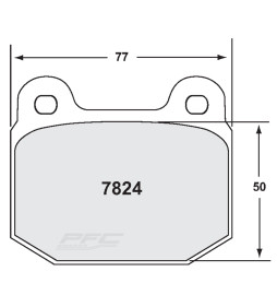 PFC 08 Front Brake Pads for Lotus Exige S1 & S2 (2-Pot)