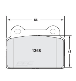 PFC 01 Rear Brake Pads for Mitsubishi Lancer Evo 10 (Brembo)
