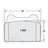 PFC 01 Rear Brake Pads for Mitsubishi Lancer Evo 10 (Brembo)