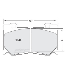 PFC Z-Rated Front Brake Pads for Nissan 370Z (Brembo)